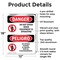 Signmission Do Not Enter When Equipment Is Bilingual Danger Sign, Aluminum, 12in W x 18in L, 2PK OS-2PACK-DS-A-1218-VS-1138 - alternate 6